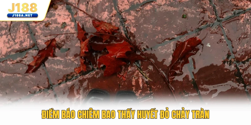 Điềm báo chiêm bao thấy huyết đỏ chảy tràn